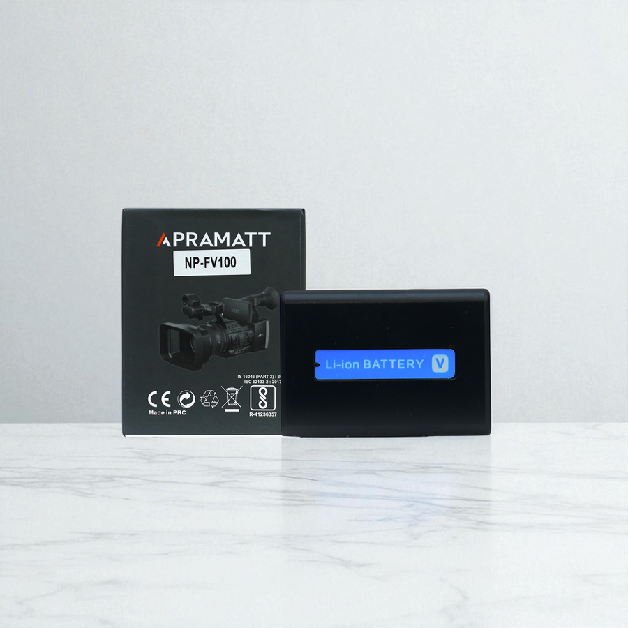 Apramatt NP-FV100 Gold Plus 16000mAh Sony Camcorder Battery Compatible with DCR-TRV950, TRV940, TRV830
