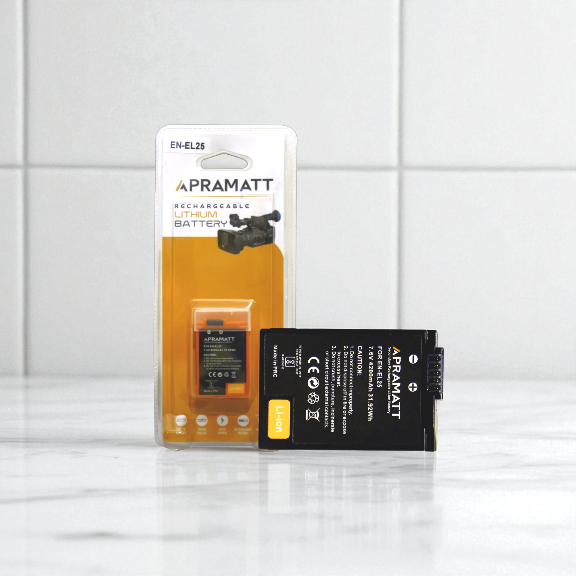 APRAMATT DC ENEL25 Nikon Camera Battery (4200 mAh) Compatible with Nikon Z50, Z30, Zfc Cameras