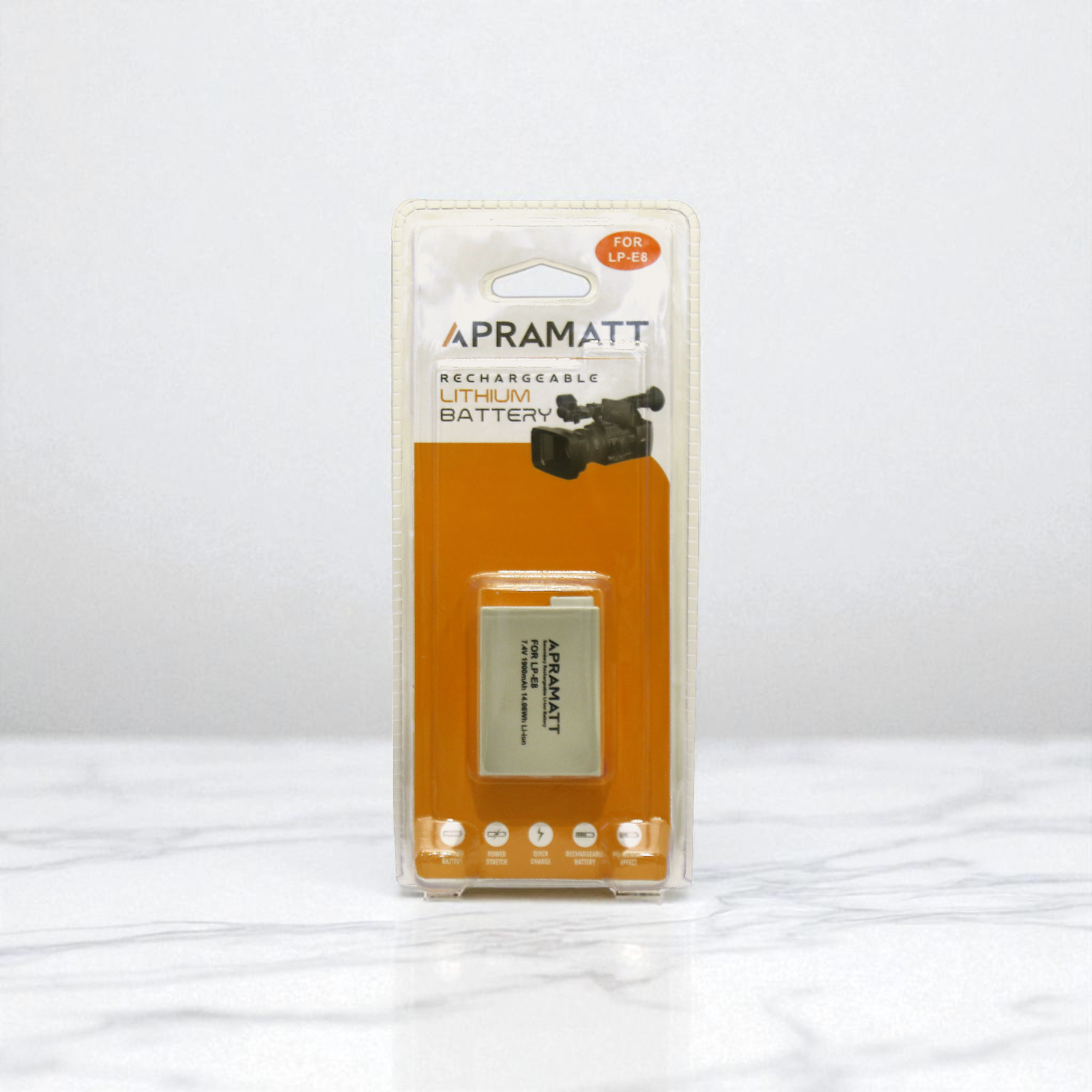 APRAMATT DC LPE8 Canon Camera Battery (1900 mAh) Compatible with Canon EOS 550D, 600D, 650D, 700D, Rebel T2i, T3i, T4i, T5i