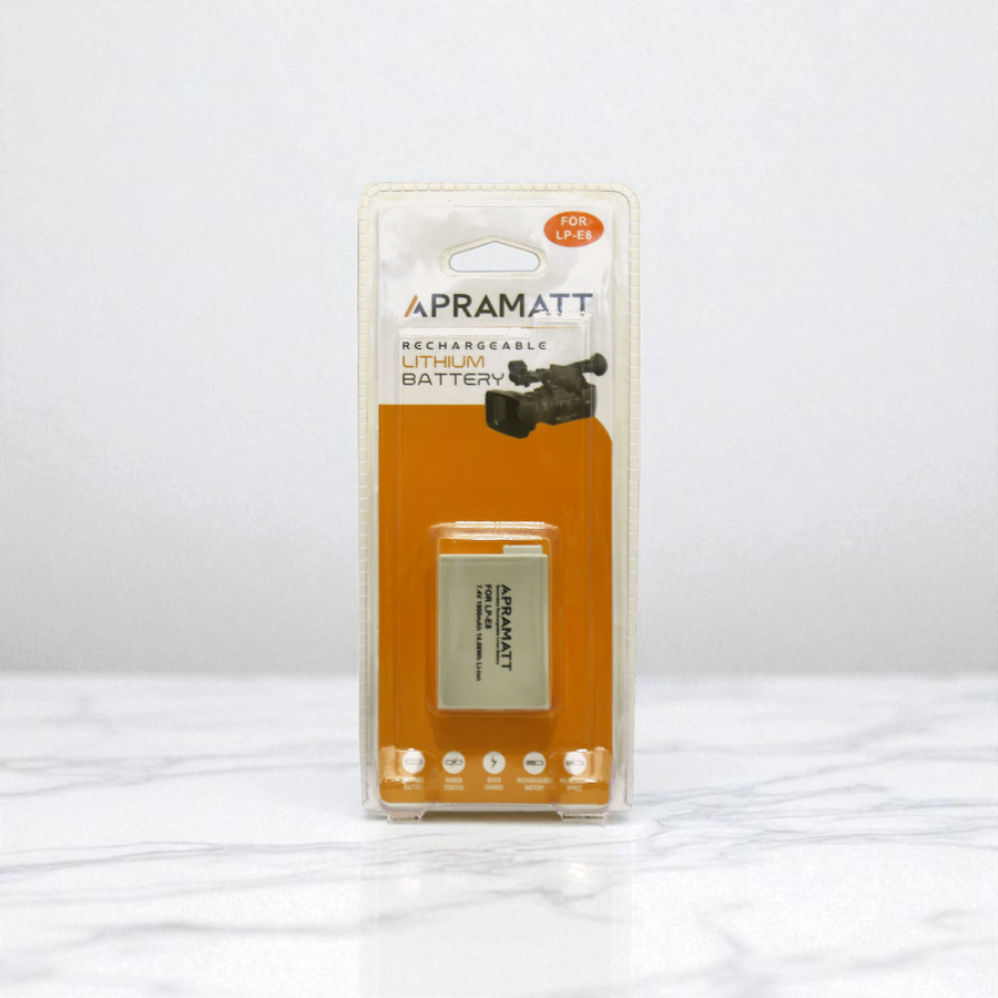 Apramatt DC LP-E8 Canon Camera Battery 1900mAh Compatible with EOS 550D 600D 650D 700D Kiss X4 X5 X6i X7i Rebel T2i T3i T4i T5i