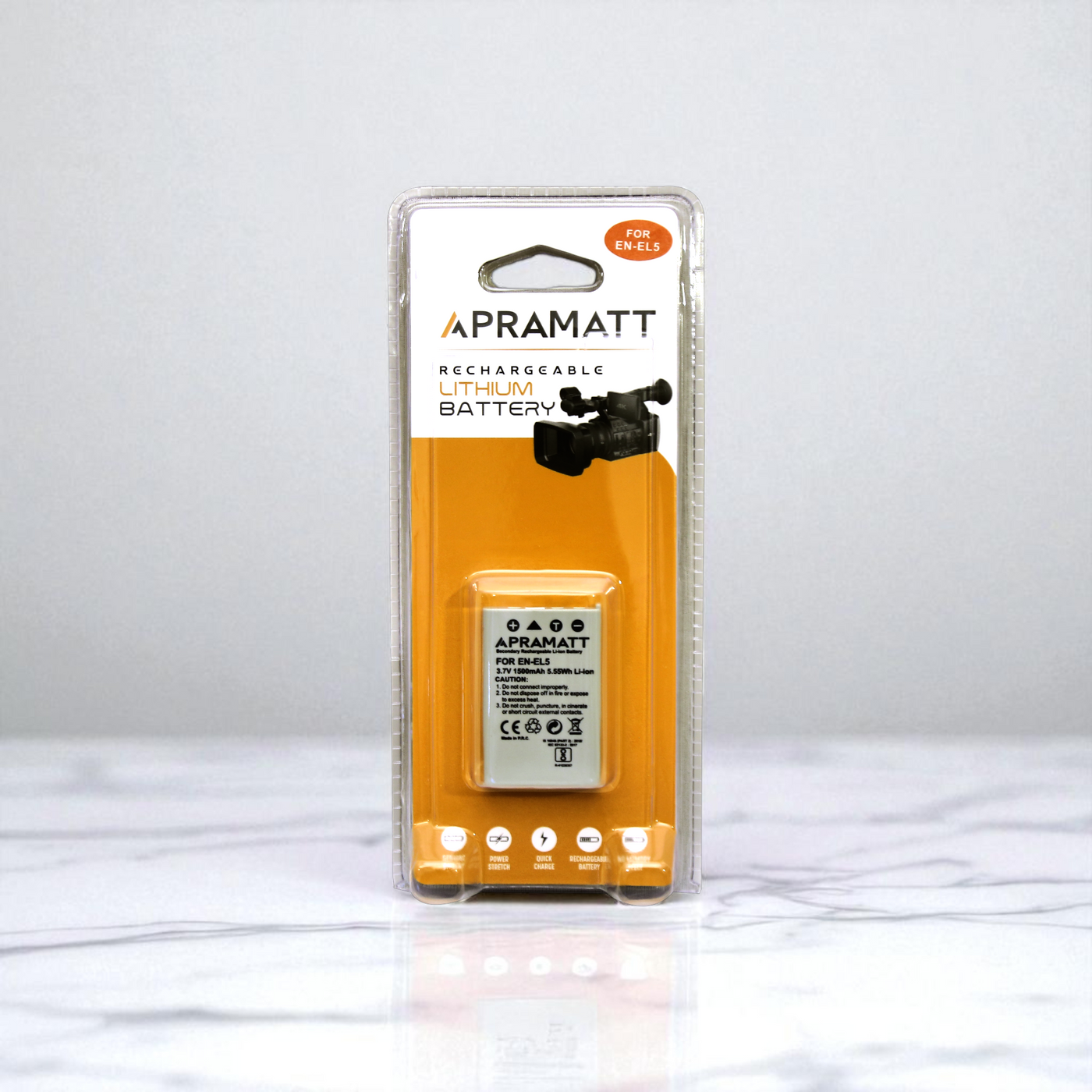 Apramatt DC EN-EL5 Nikon Camera Battery 1500mAh Compatible with Coolpix P530 P510 P100 P500 P520 3700 4200 5200 7900 5900