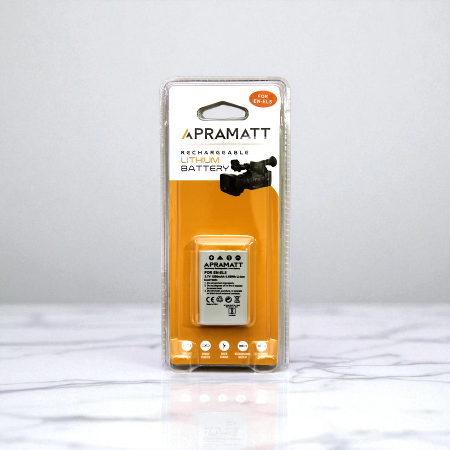 Apramatt DC EN-EL5 Nikon Camera Battery 1500mAh Compatible with Coolpix P530 P510 P100 P500 P520 3700 4200 5200 7900 5900