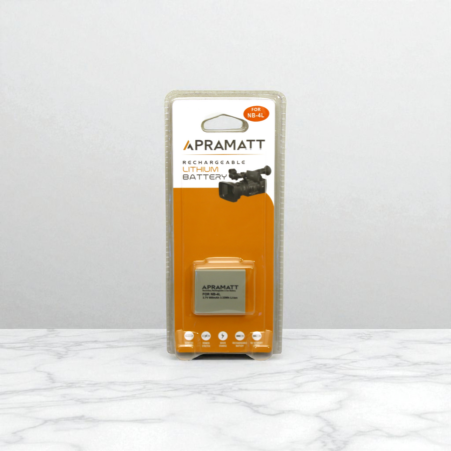 Apramatt DC NB-4L Canon Camera Battery 900mAh Compatible with PowerShot SD30 SD300 SD400 SD600 IXUS 30 40 50 55 ELPH 100 HS 300 HS 330 HS
