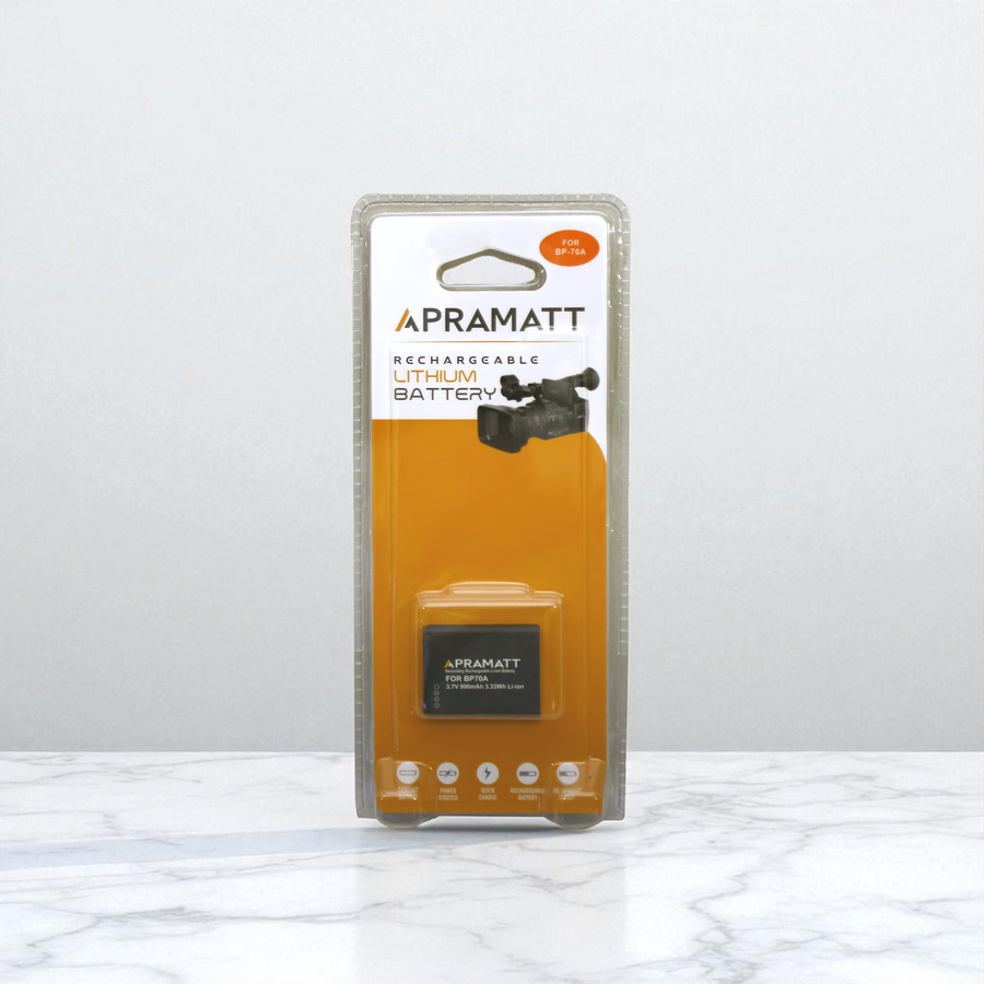 Apramatt BP70A 900mAh Samsung Camera Battery Compatible with ST66, ST76, WB30F, DV150F, PL120, PL170