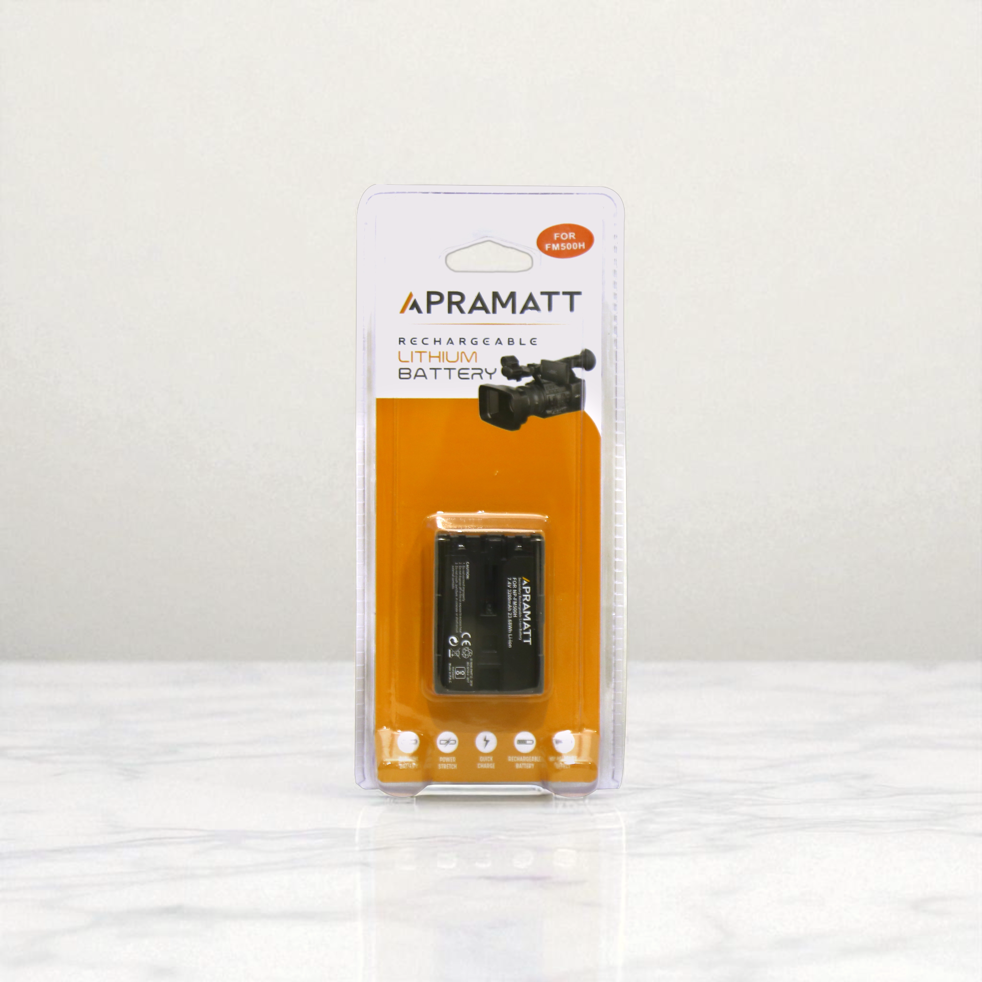 APRAMATT DC FM500 Sony Camera Battery (3200 mAh) Compatible with Sony Alpha A58,A57,A77V,A77II, A350, A450, A850,Alpha a99 II CLM-V55 Camera