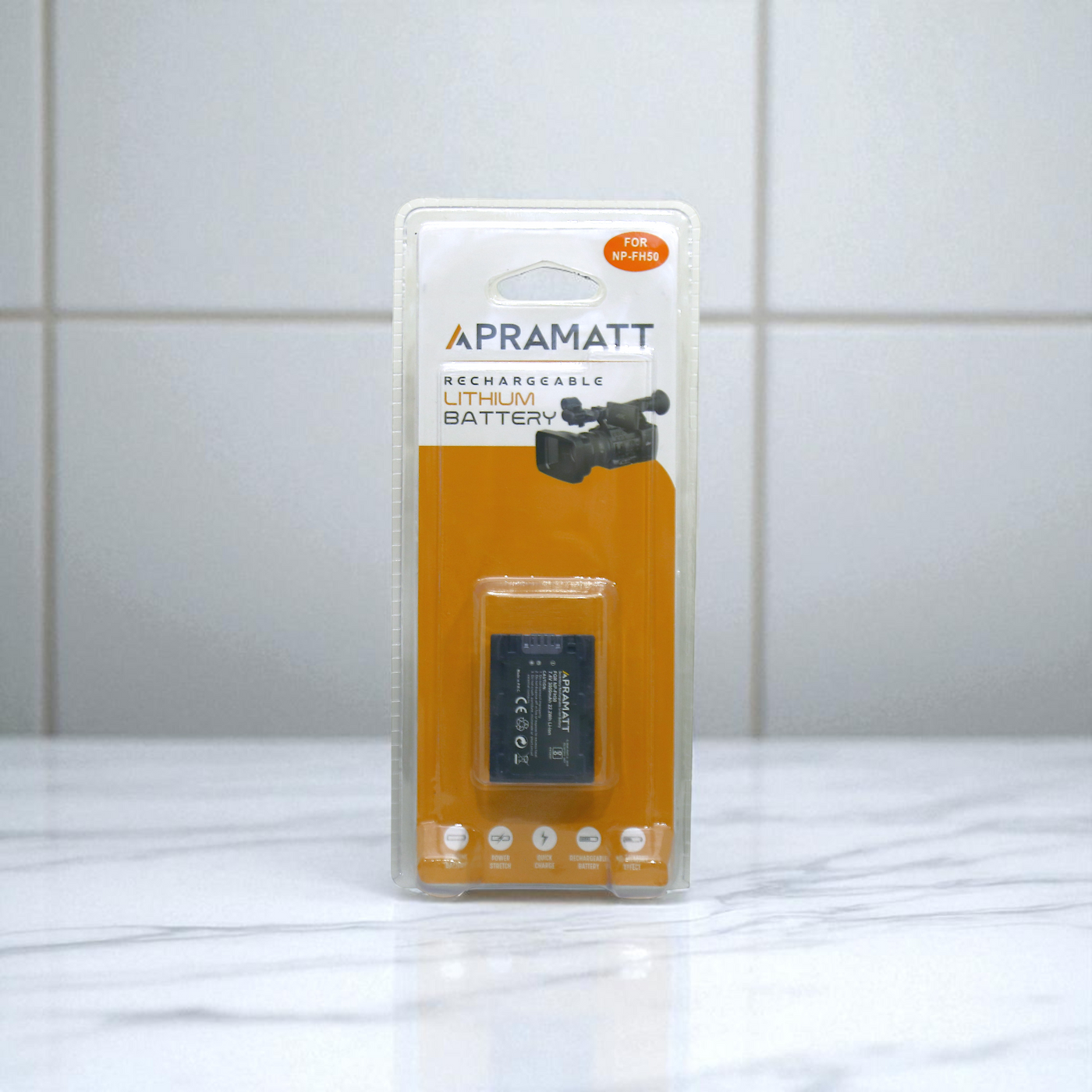 Apramatt NP-FH50 3000mAh Sony Camcorder Battery Compatible with HDR-CX100, CX105, CX115, CX130, XR100