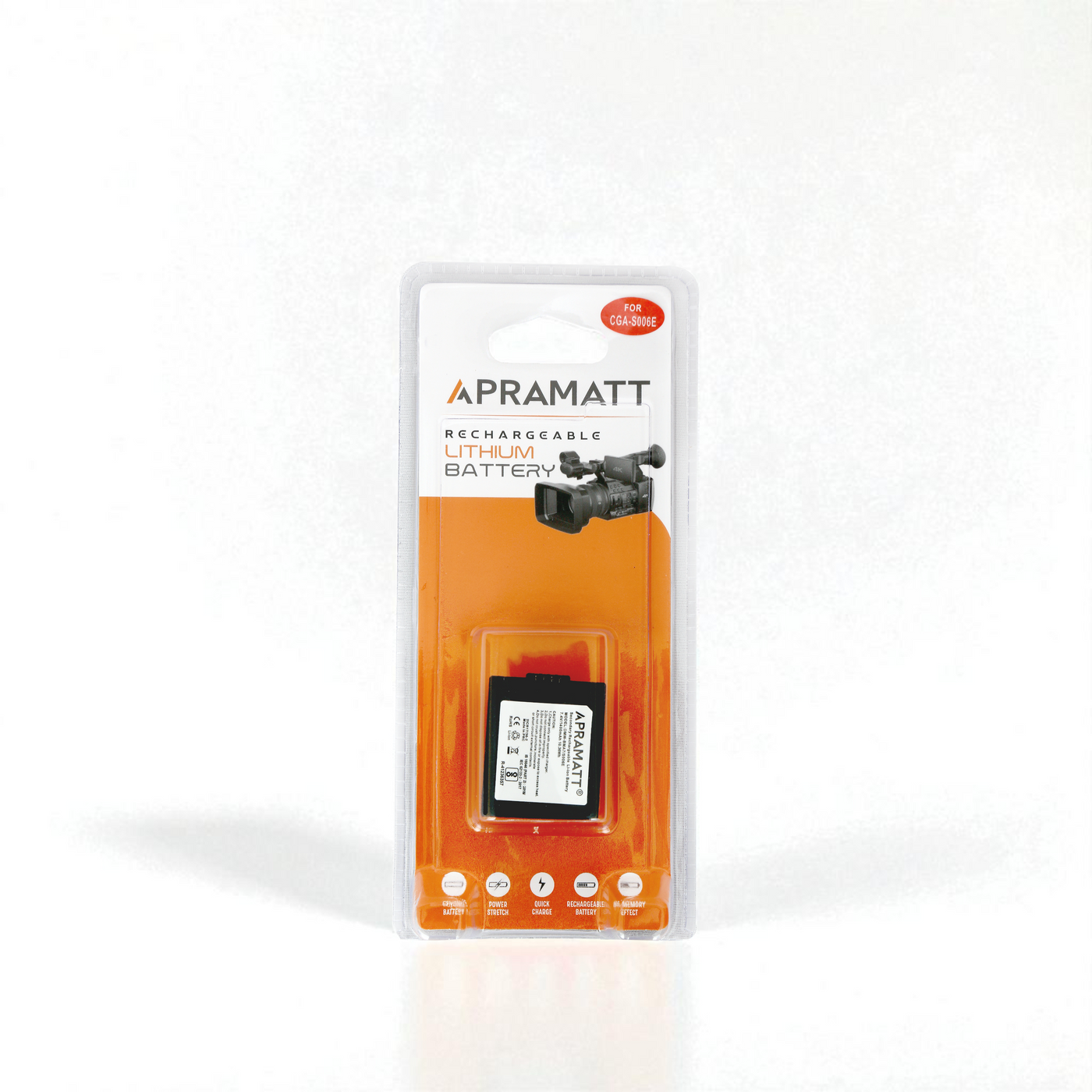 Apramatt CGA-S006E 1400mAh Panasonic Camera Battery Compatible with Lumix DMC-FZ7, FZ8, FZ18, FZ28, FZ35, FZ50