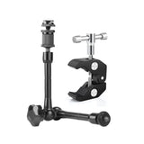 APRAMATT 11 inch articulating magic arm with large super clamp for camera rigs, monitors and lights