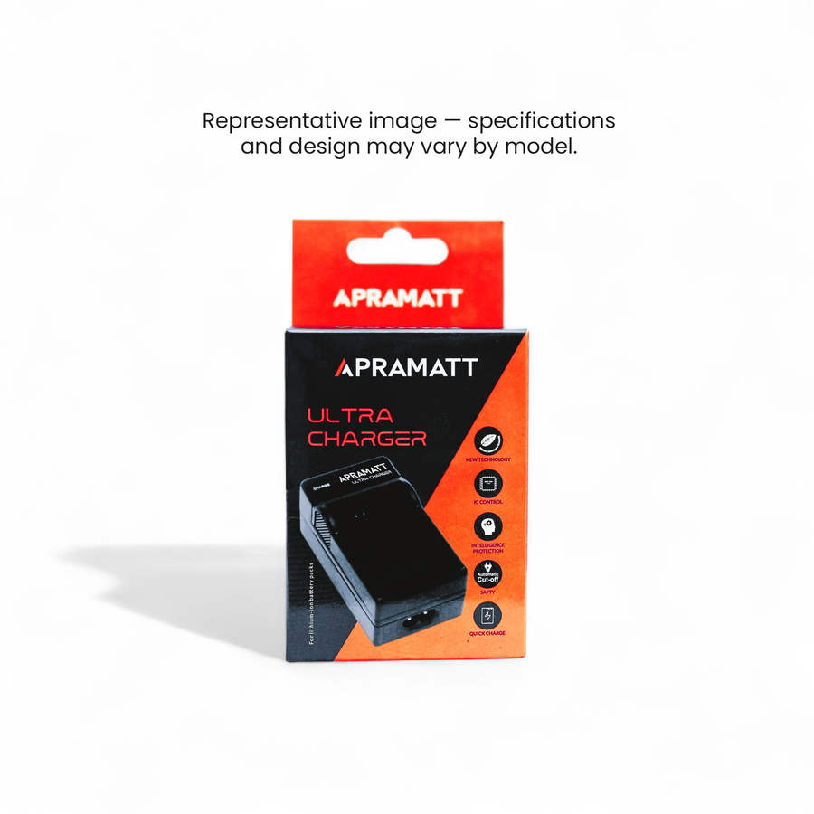 Apramatt Ultra Charger for Canon BP-511/512/522/535 Battery, Compatible with EOS 5D, 10D–50D, 300D, D30, D60, PowerShot G1–G6
