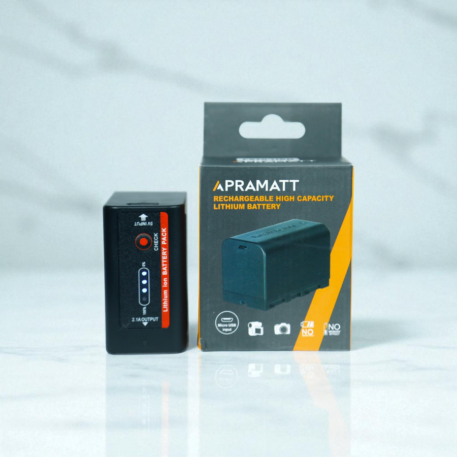 Apramatt NP-F980 USB 28000mAh Sony Camcorder Battery Compatible with HDR-FX1, HVR-Z1U, DCR-VX2100