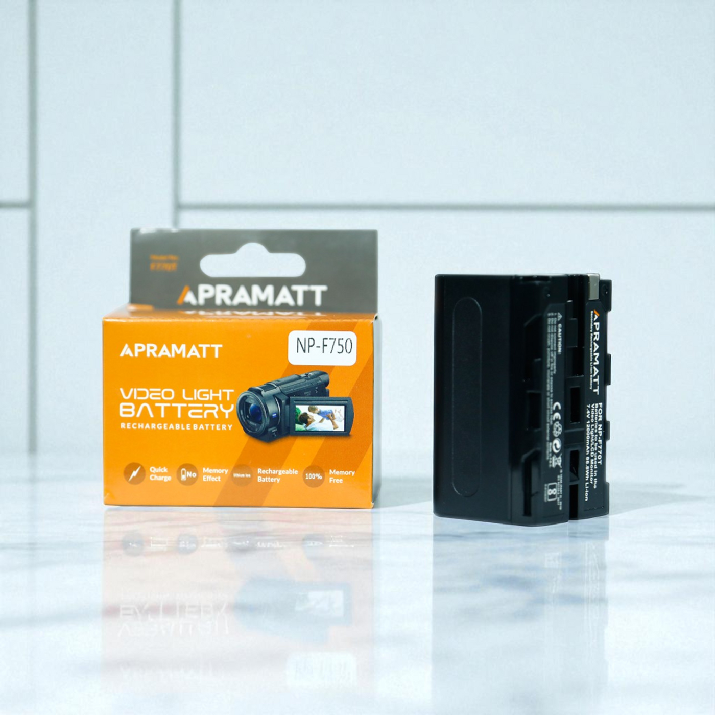 Apramatt F770T 12000mAh NP-F770 Video Light Battery for Godox Aputure Neewer LED Panels