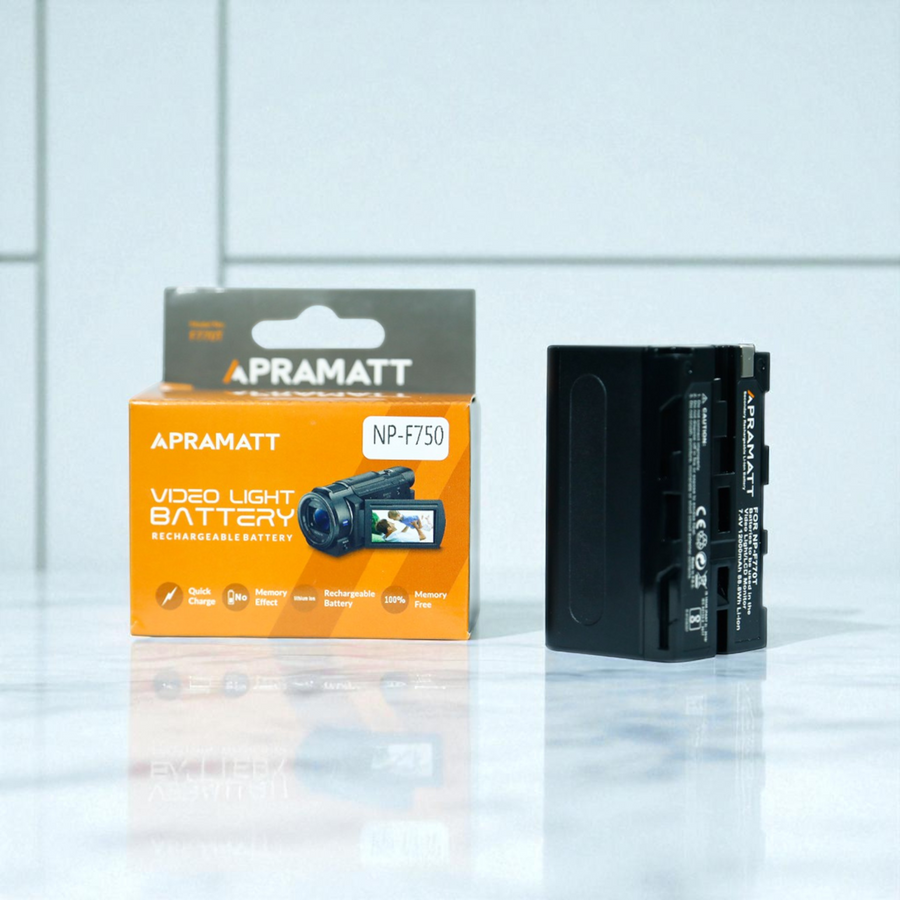 Apramatt F770T 12000mAh NP-F770 Video Light Battery for Godox Aputure Neewer LED Panels