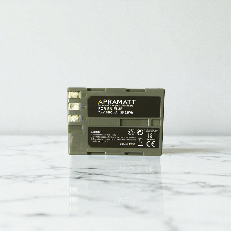 Apramatt DC EN-EL3E Nikon Camera Battery 4800mAh Compatible with D700 D300 D300S D200 D100 D90 D80 D70 D70s D50