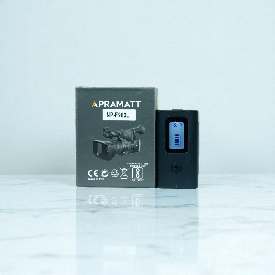 Apramatt NP-F980 LCD 26400mAh Sony Camcorder Battery Compatible with HDR-FX1, HVR-Z1U, DCR-VX2100
