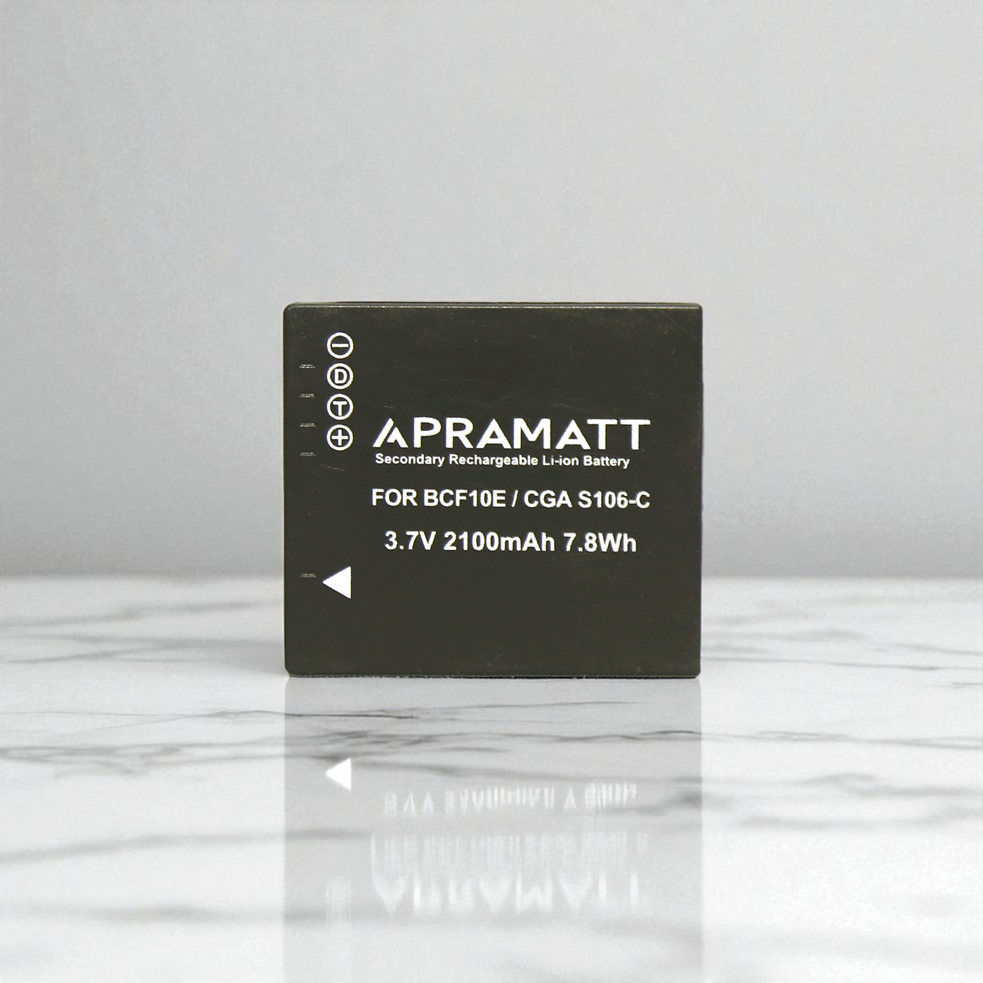 Apramatt BCF10E 2100mAh Panasonic Camera Battery Compatible with Lumix DMC-FX01, FX07, FX9, FX12, FS3, FS5