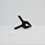 4 inch black spring clip with red tips