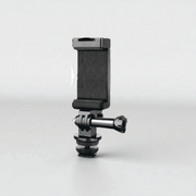 Phone holder with hot shoe on top