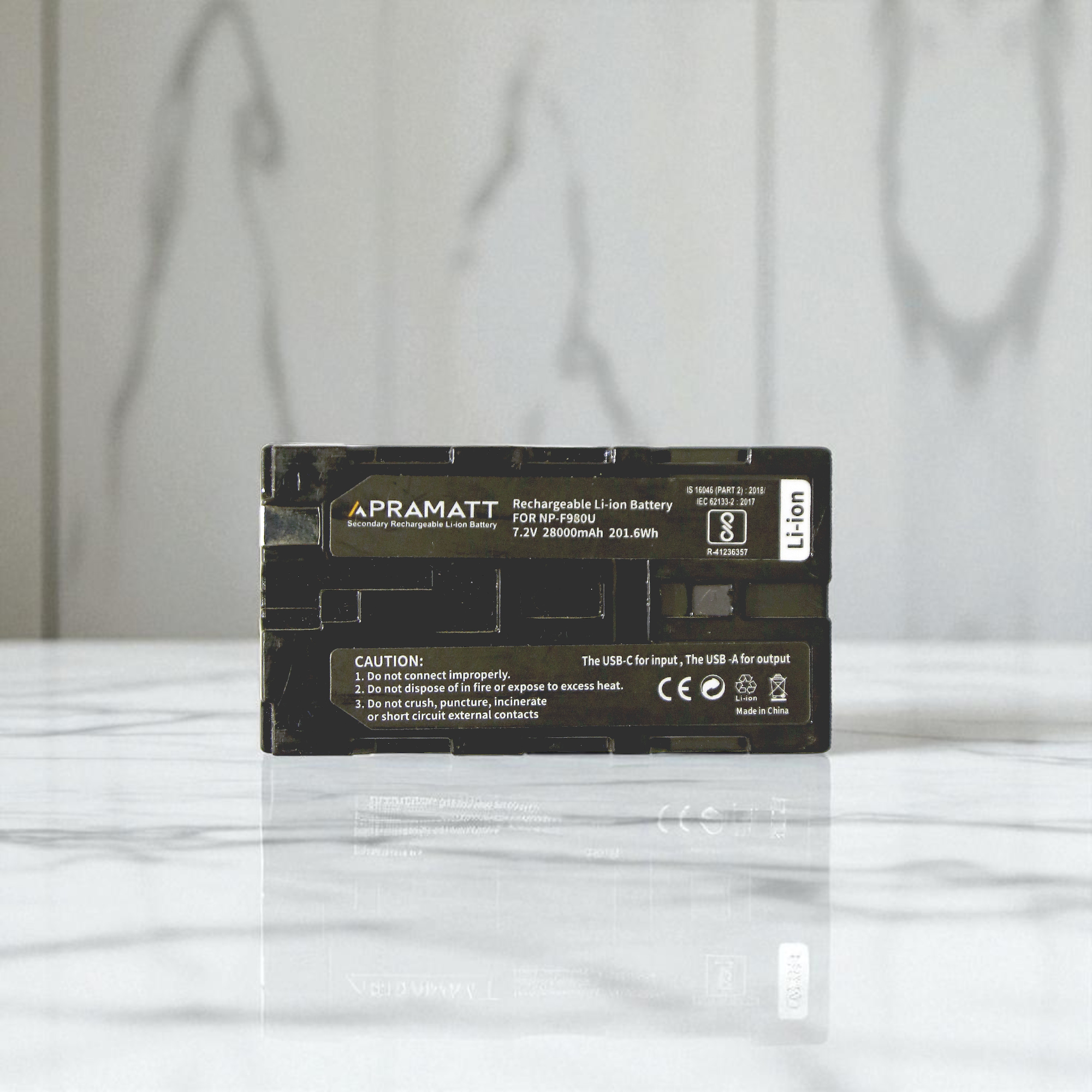 APRAMATT DC F980U with Indicator, USB input and output Sony Camera Battery (28000 mAh)