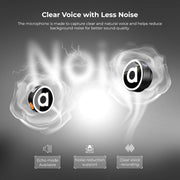 APRAMATT® (AWM-101) 2-in-1 Wireless Microphone, 2.4GHz, Magnetic Collar Clip, 360° Sound Capture, 50m Range, 6Hr Battery, Type C-to-C & C to LTC, DSLR, iOS & Android Compatible, for Interviews & Vlogging
