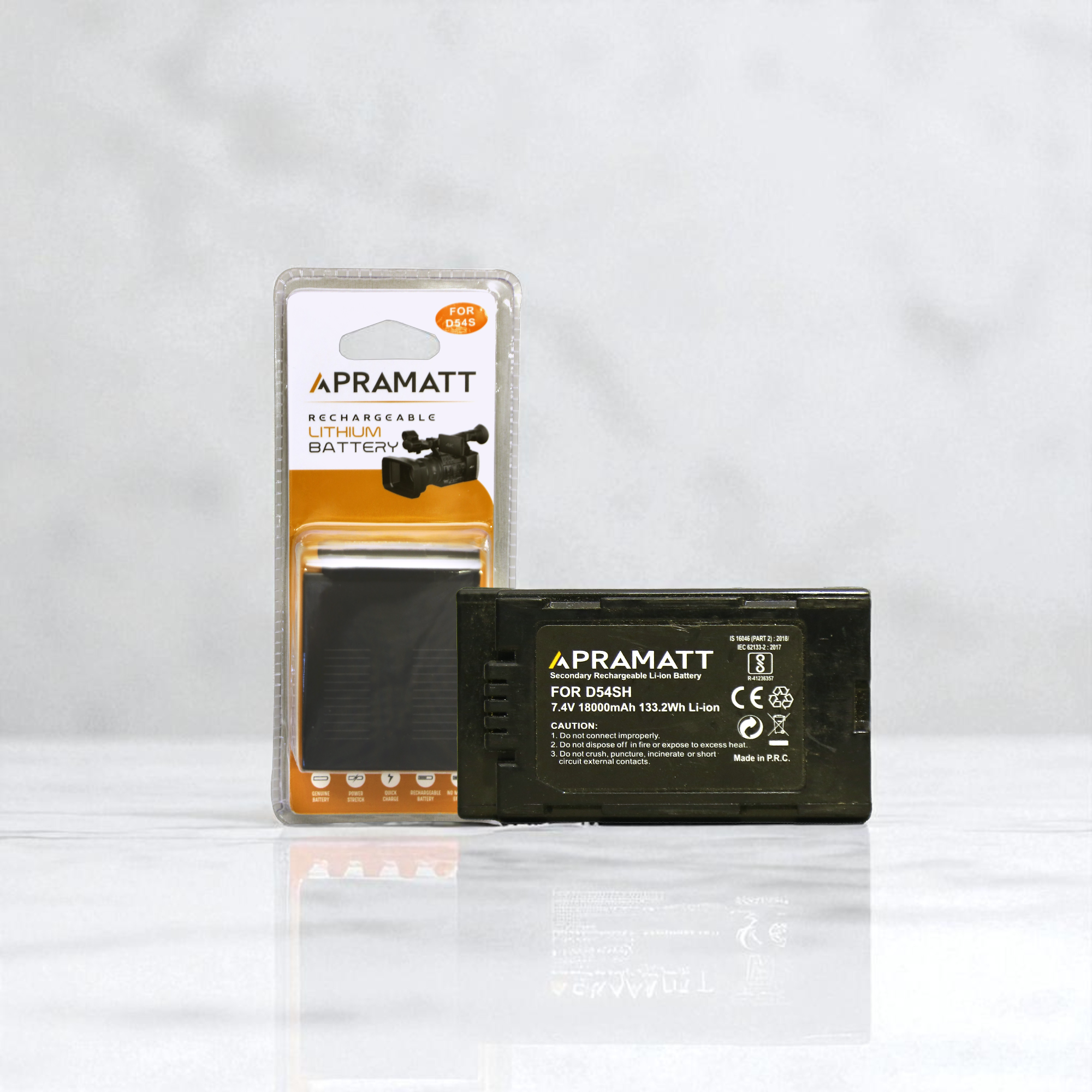 APRAMATT DC D54S Panasonic Camera Battery (18000 mAh)