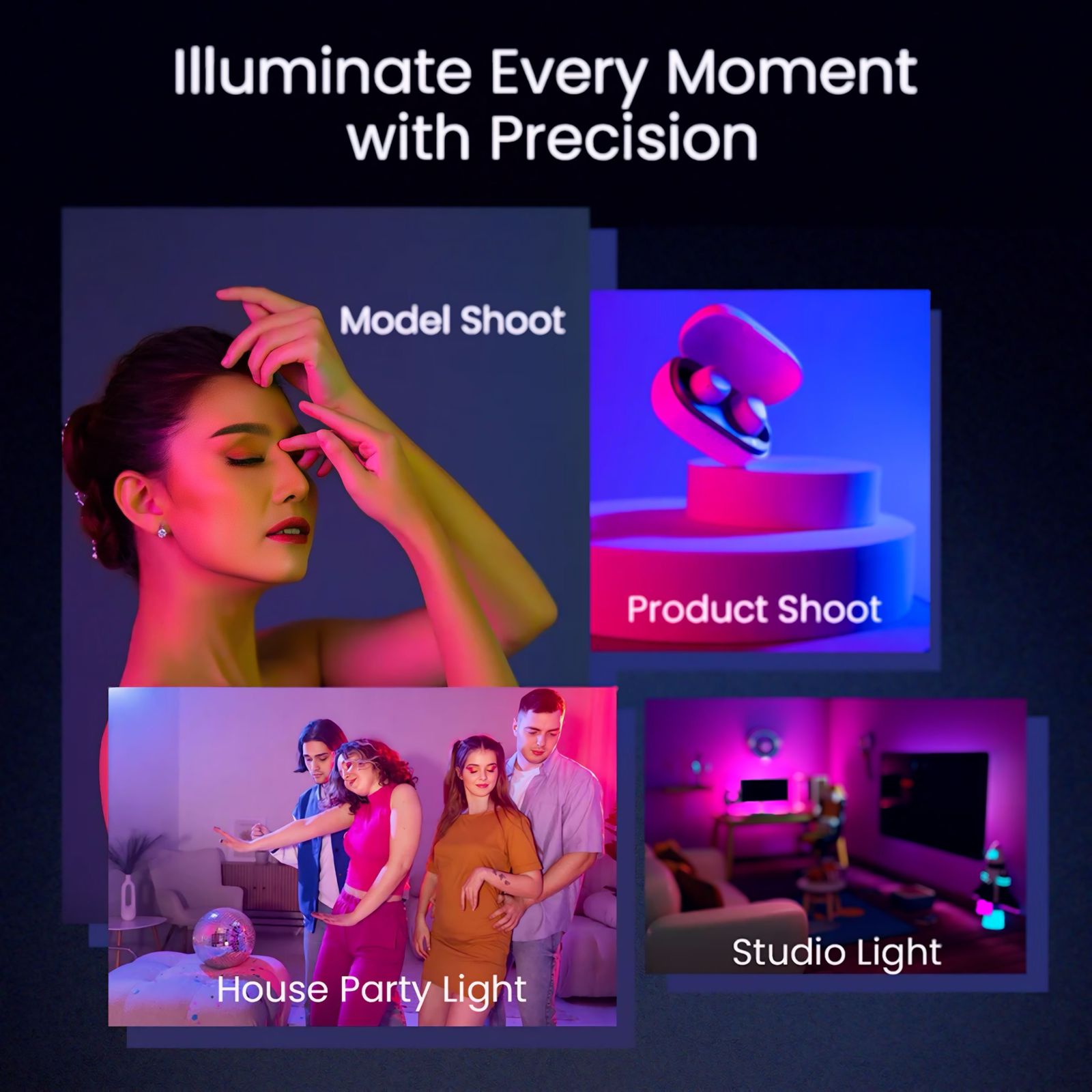 Lumens LA 60R 60W RGB Video Light