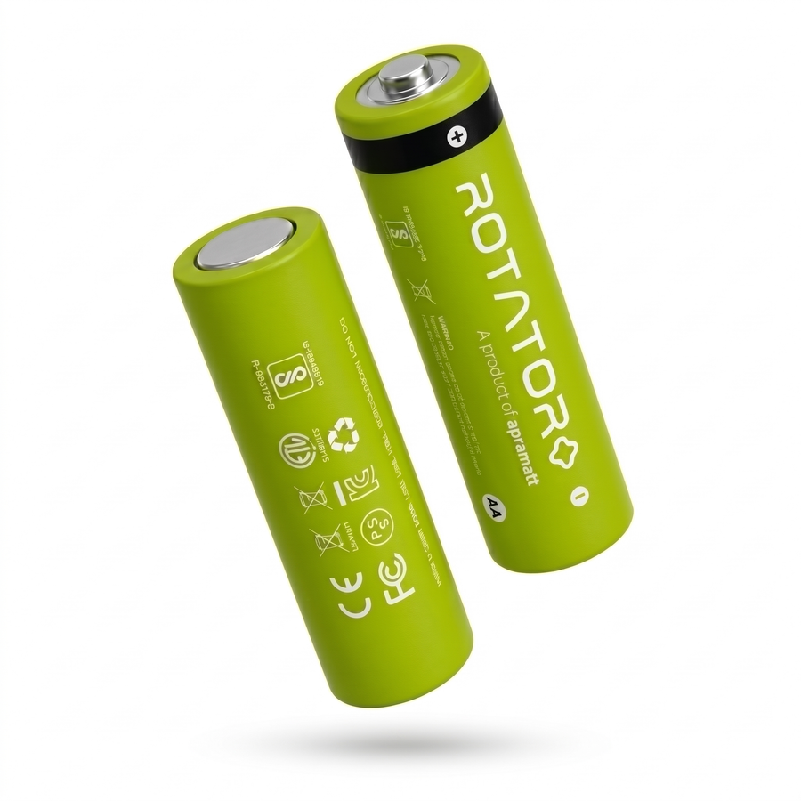 Rotator (AA1000 4PL) Pack of 4, AA Ni-Mh 1000mAh Capacity Pre-Charged Rechargeable Battery
