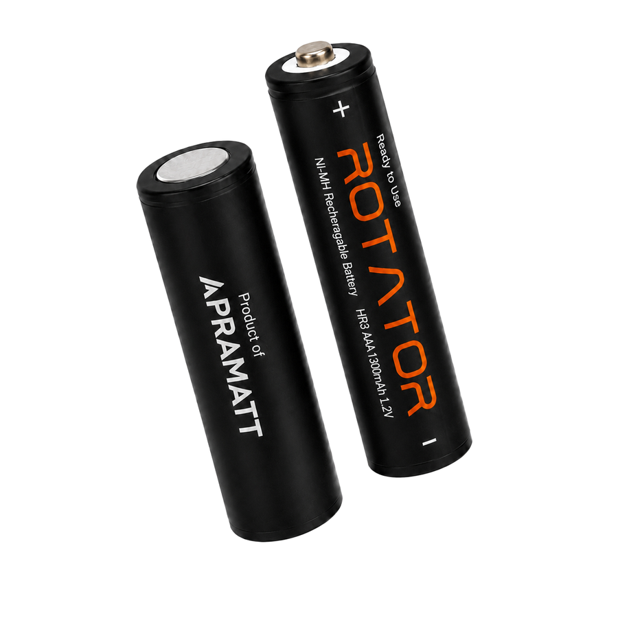 Rotator (AAA1300 2PL) Pack of 2, AAA Ni-Mh 1300mAh Capacity Pre-Charged Rechargeable Battery