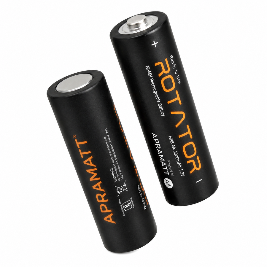 Rotator (AA3300 2PL) Pack of 2, AA Ni-Mh 3300mAh Capacity Pre-Charged Rechargeable Battery