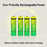 Rotator (AA4200 4PL) Pack of 4, AA Ni-Mh 4200mAh Capacity Pre-Charged Rechargeable Battery