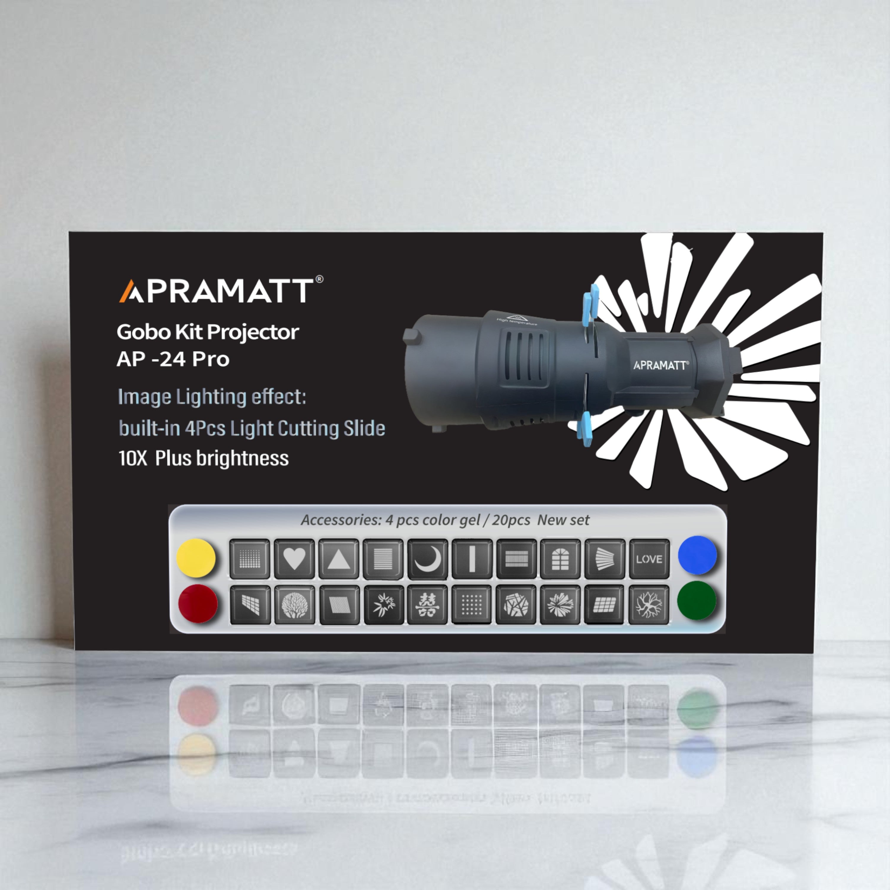 Ap Projector AP - 24 Pro (Go Bo Kit Projector) – Apramatt India