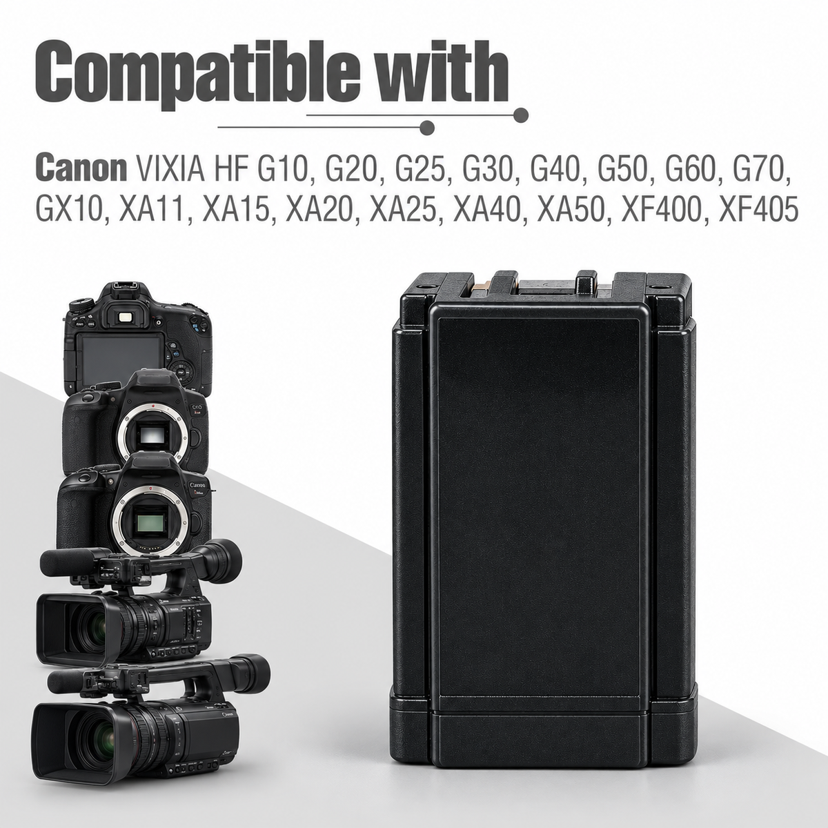 Apramatt BP-828 12000mAh Canon Camcorder Battery Compatible with VIXIA HF G10 G20 G25 G30 G40 XA11 XA15 XA20 XA25
