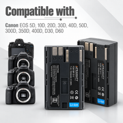 Apramatt BP-511 7000mAh Canon Camera Battery Compatible with EOS 5D 10D 20D 30D 40D 50D 300D D30 D60