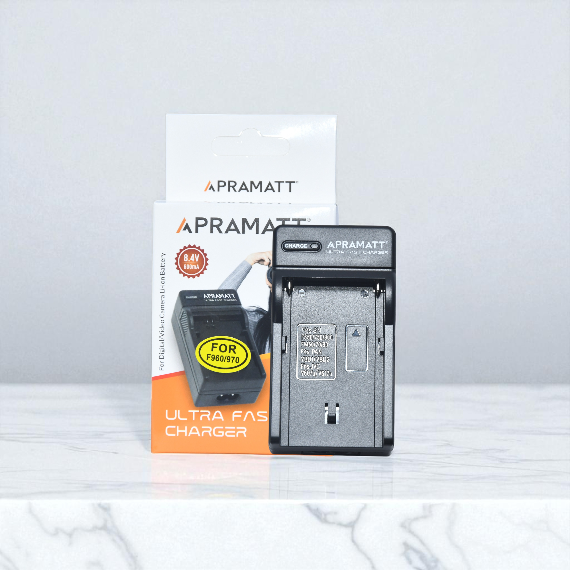APRAMATT Ultra Fast Charger for Sony F960 Battery