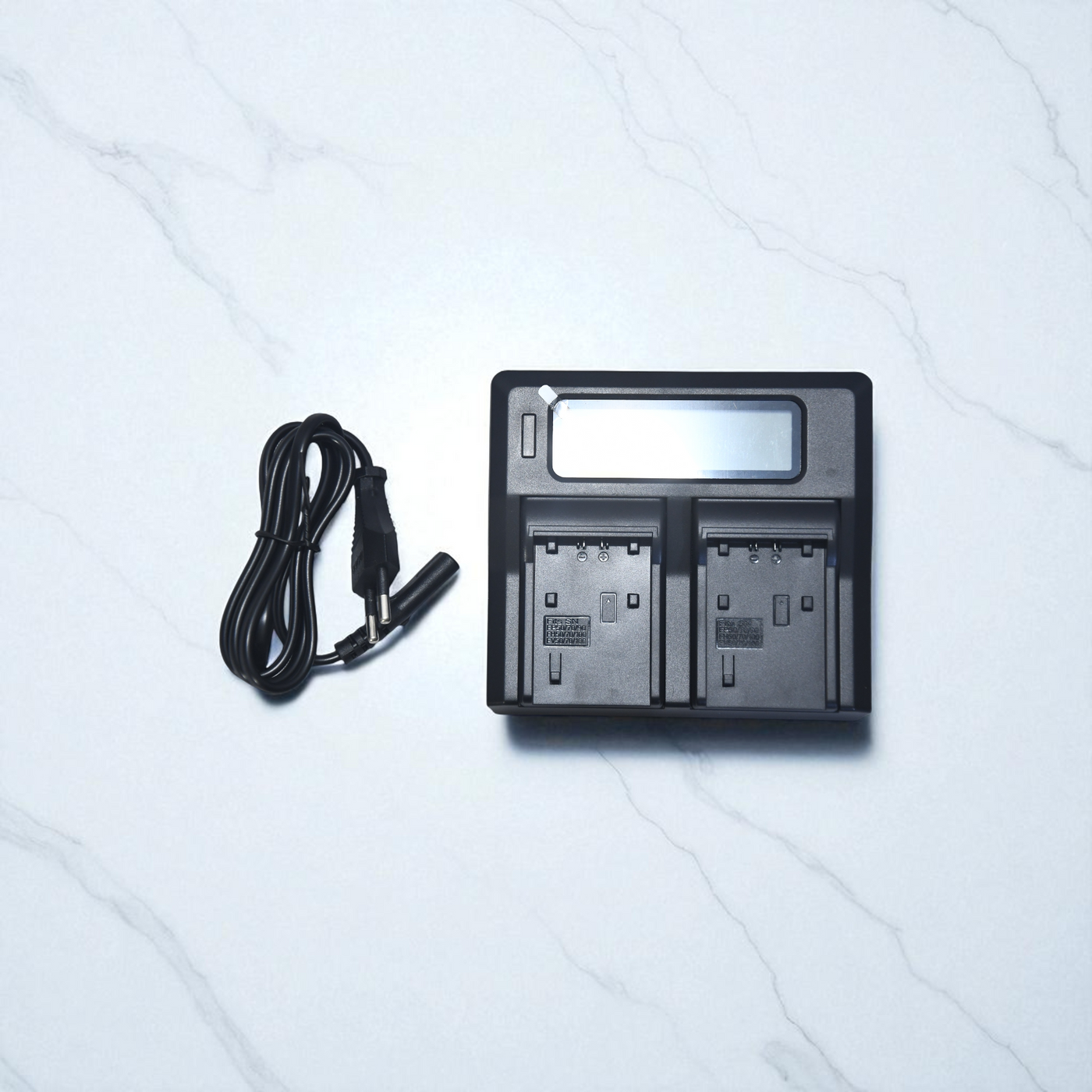 APRAMATT Dual LCD Charger for Sony NP-FH100 Battery, Compatible with HDR-CX1/CX7/CX12, HDR-SR10/SR11/SR12, DSC-HX1/HX100V/HX200V
