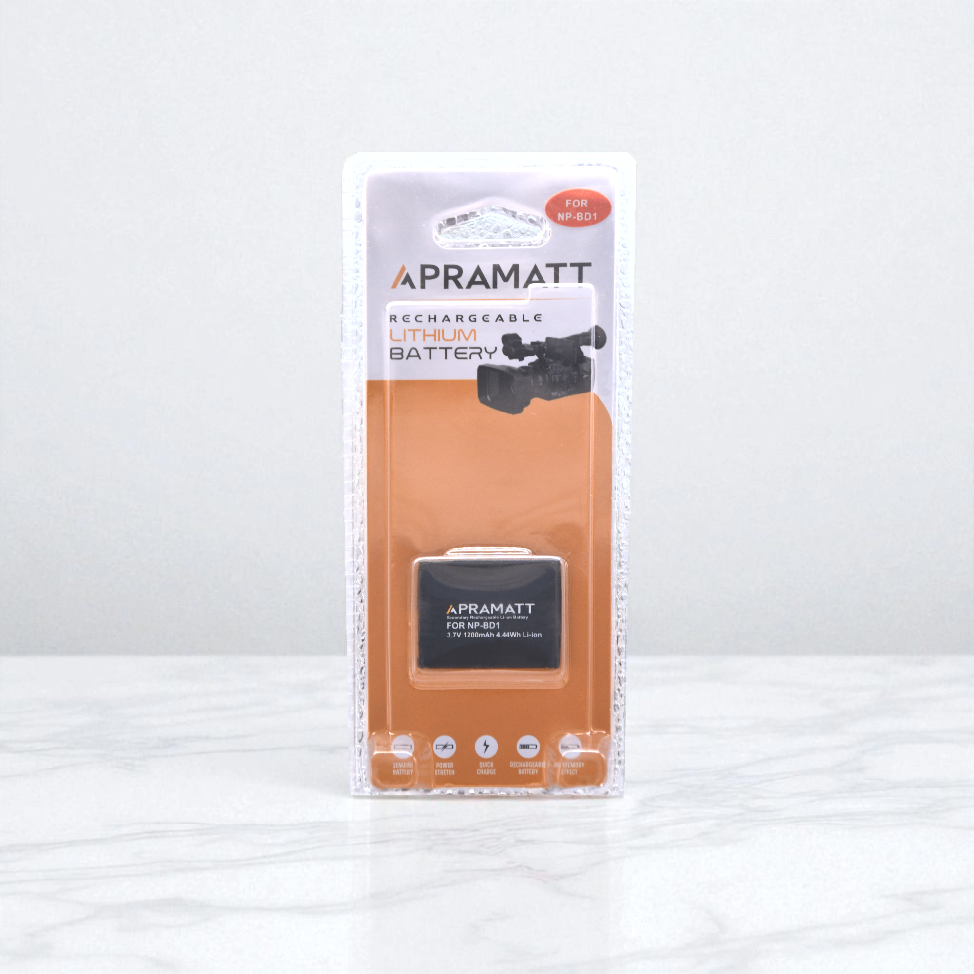 APRAMATT DC BD1 Sony Camera Battery (1200 mAh) Compatible with Sony Cyber-Shot DSC-T2, DSC-T70, DSC-T77, DSC-T90, DSC-T200, DSC-T300, DSC-T500, DSC-T700, DSC-T900, DSC-TX1, DSC-TX1H, DSC-TX1N