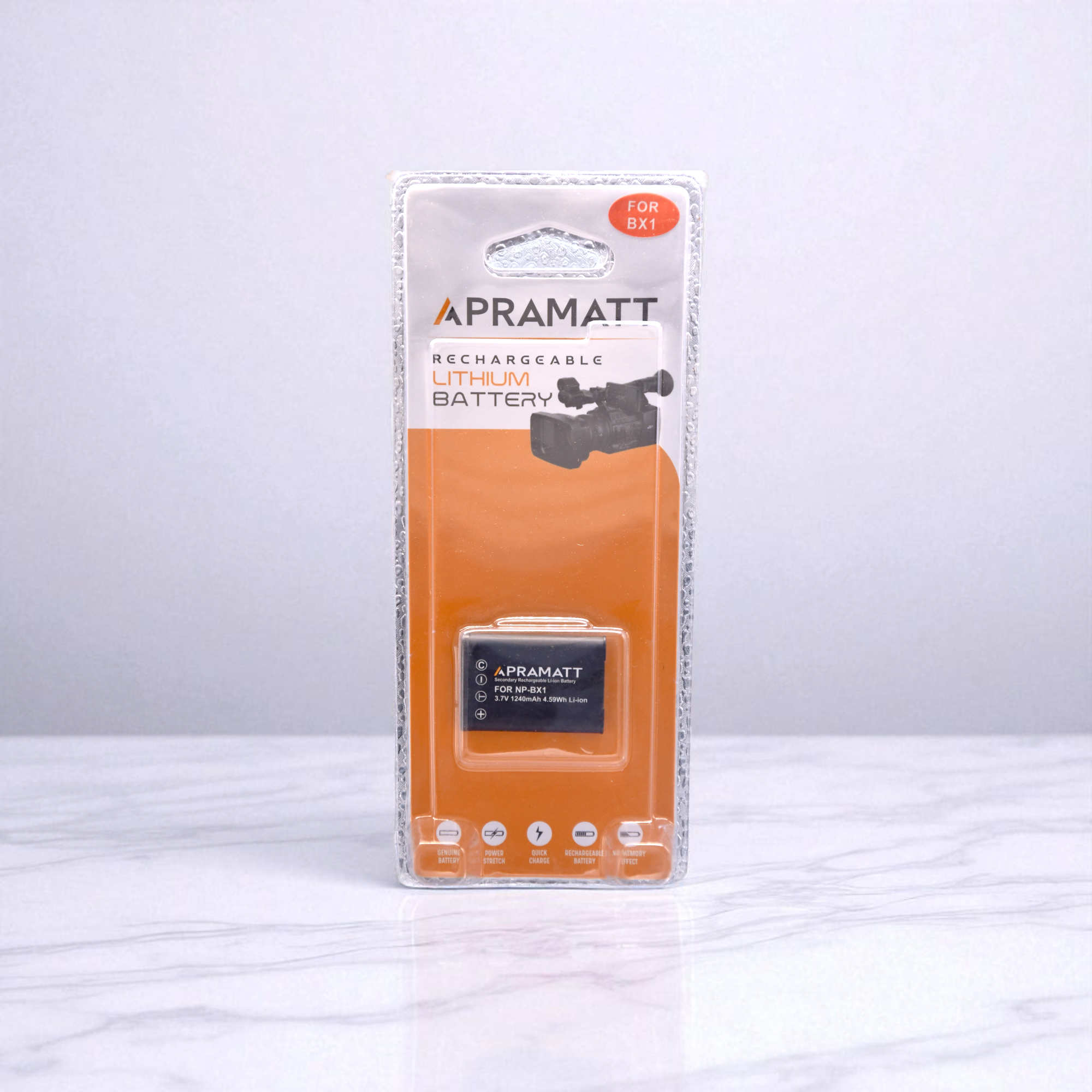 APRAMATT DC BX1 Sony Camera Battery (1240 mAh) Compatible with Sony DSC HX60 RX1 RX1R RX100 II III M2 M3 HX300 HX400 WX300 WX350 WX400 HX50 CX240