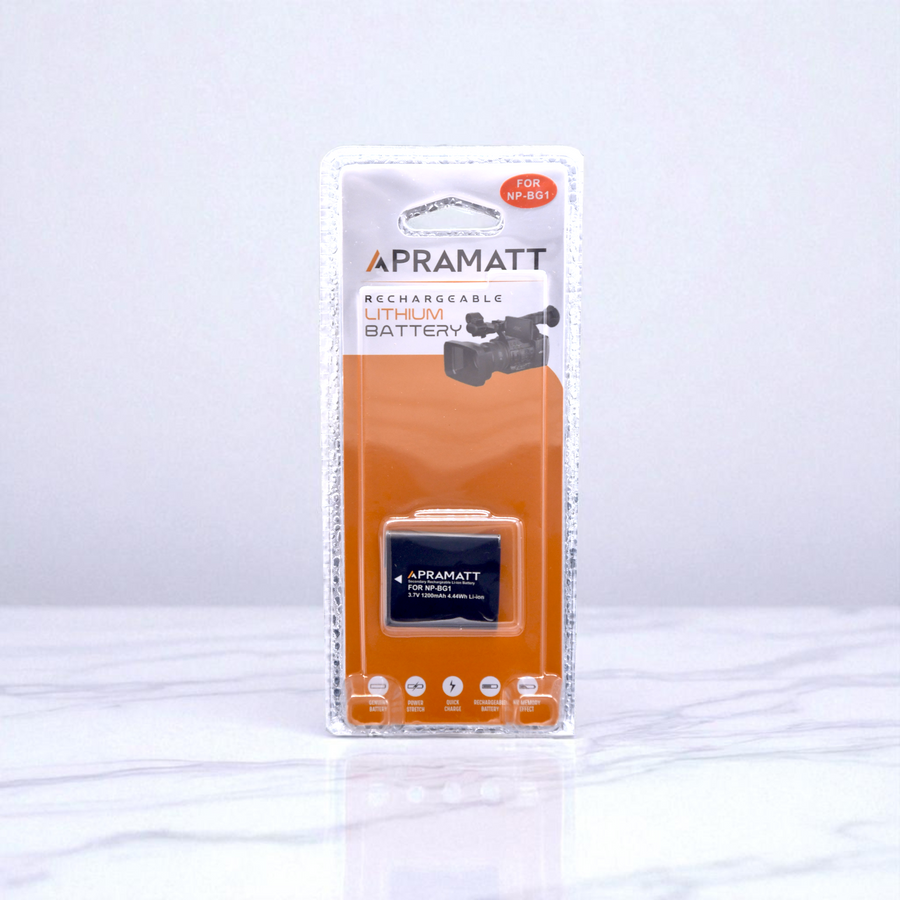 Apramatt NP-BG1 1200mAh Sony Camera Battery Compatible with DSC-N1, N2, H3, H7, H9, H20, W300