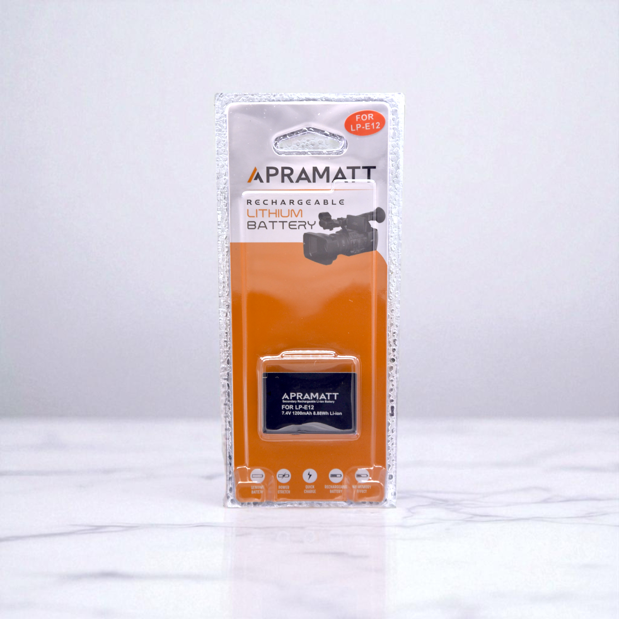 APRAMATT DC LPE12 Canon Camera Battery (1200 mAh) Compatible with EOS M Series, 100D, Kiss M, Kiss X7, Rebel SL1, Power Shot SX70 HS