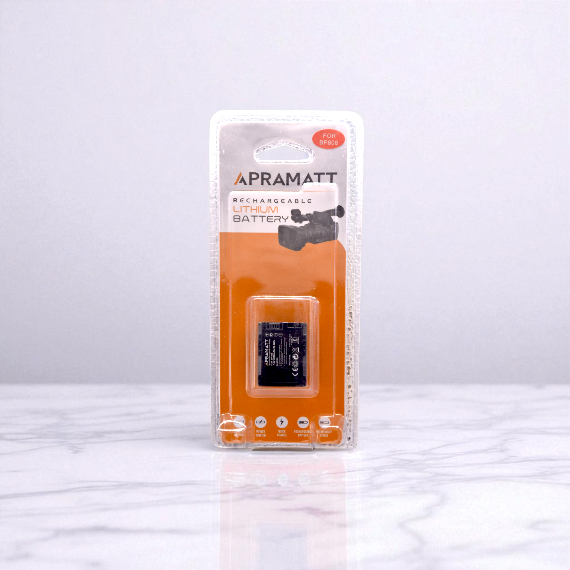 APRAMATT DC BP808 Canon Camera Battery (3000 mAh) Compatible with HFM400, HF100, M300, S100, S200, FS36, FS37, HF200, HFS11, HF100, HF20, HG21, FS406 Cameras