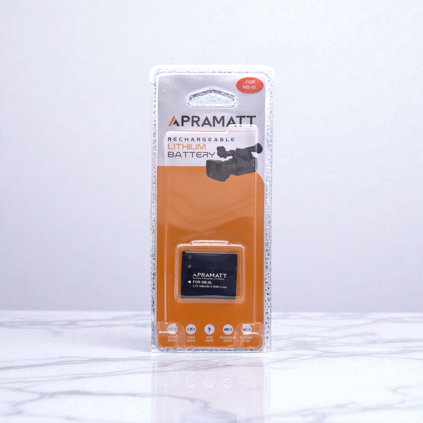Apramatt DC NB-8L Canon Camera Battery 1400mAh Compatible with PowerShot A2200 A3000 A3100 A3150 A3200 A3300 A3350