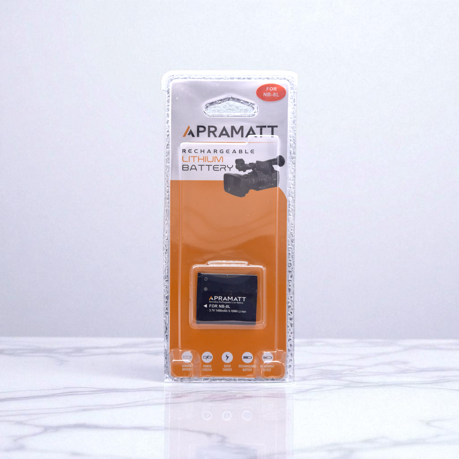 Apramatt DC NB-8L Canon Camera Battery 1400mAh Compatible with PowerShot A2200 A3000 A3100 A3150 A3200 A3300 A3350