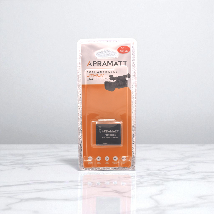 Apramatt CGA-S005E 6000mAh Panasonic Camera Battery Compatible with Lumix DMC-LX1, LX2, LX3, FX01, FX10, FX50