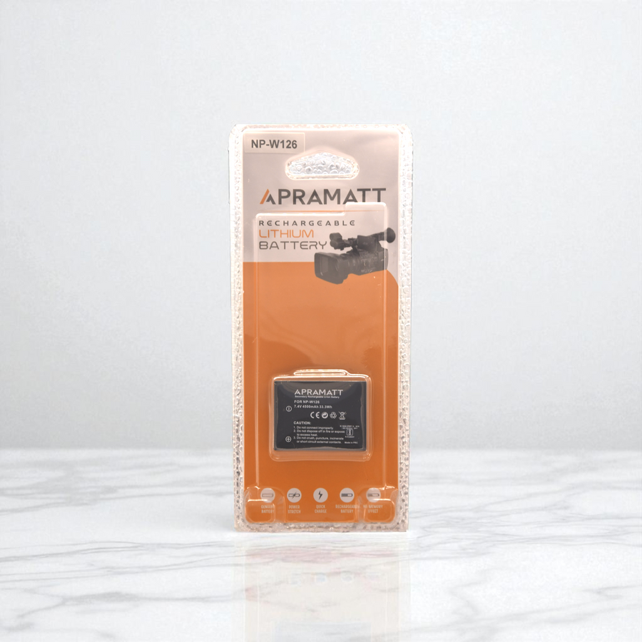 Apramatt DC NP-W126 Fujifilm Camera Battery 4500mAh Compatible with X-T1 X-T2 X-T3 X-T10 X-T20 X-T30 X-T100 X100F X100V X-S10 X-A5 X-E4 X-Pro2 X-Pro3