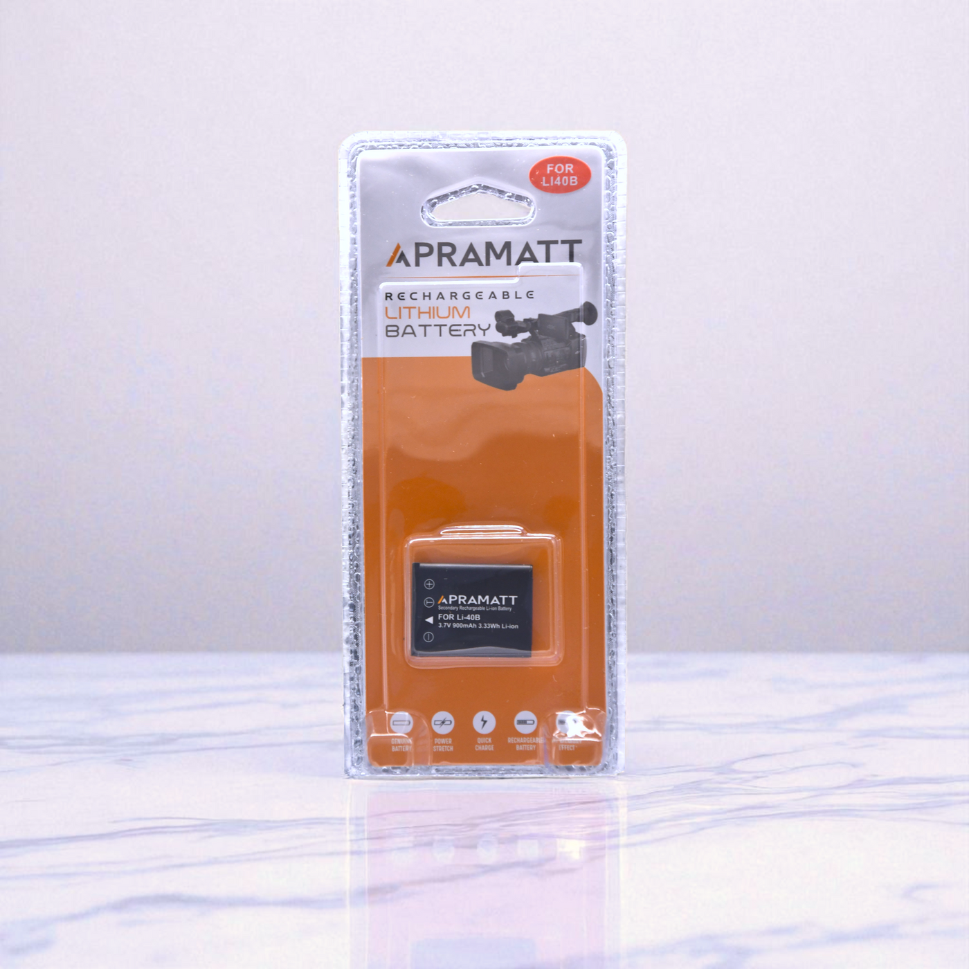 Apramatt DC Li-40B Olympus Camera Battery 900mAh Compatible with FE-240 FE-280 FE-290 FE-320 FE-350 FE-4010 FE-5030 µ780 µ790 SW µ820