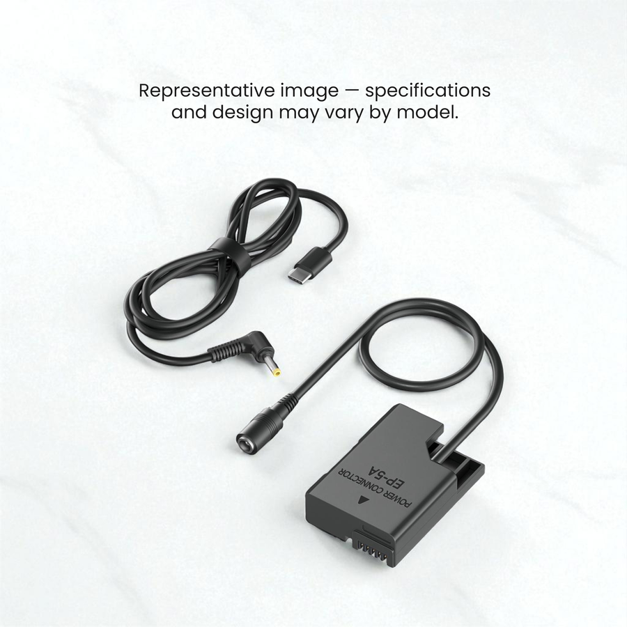 Apramatt Dummy Battery / DC Coupler for Canon Nikon Sony Panasonic Camera Models