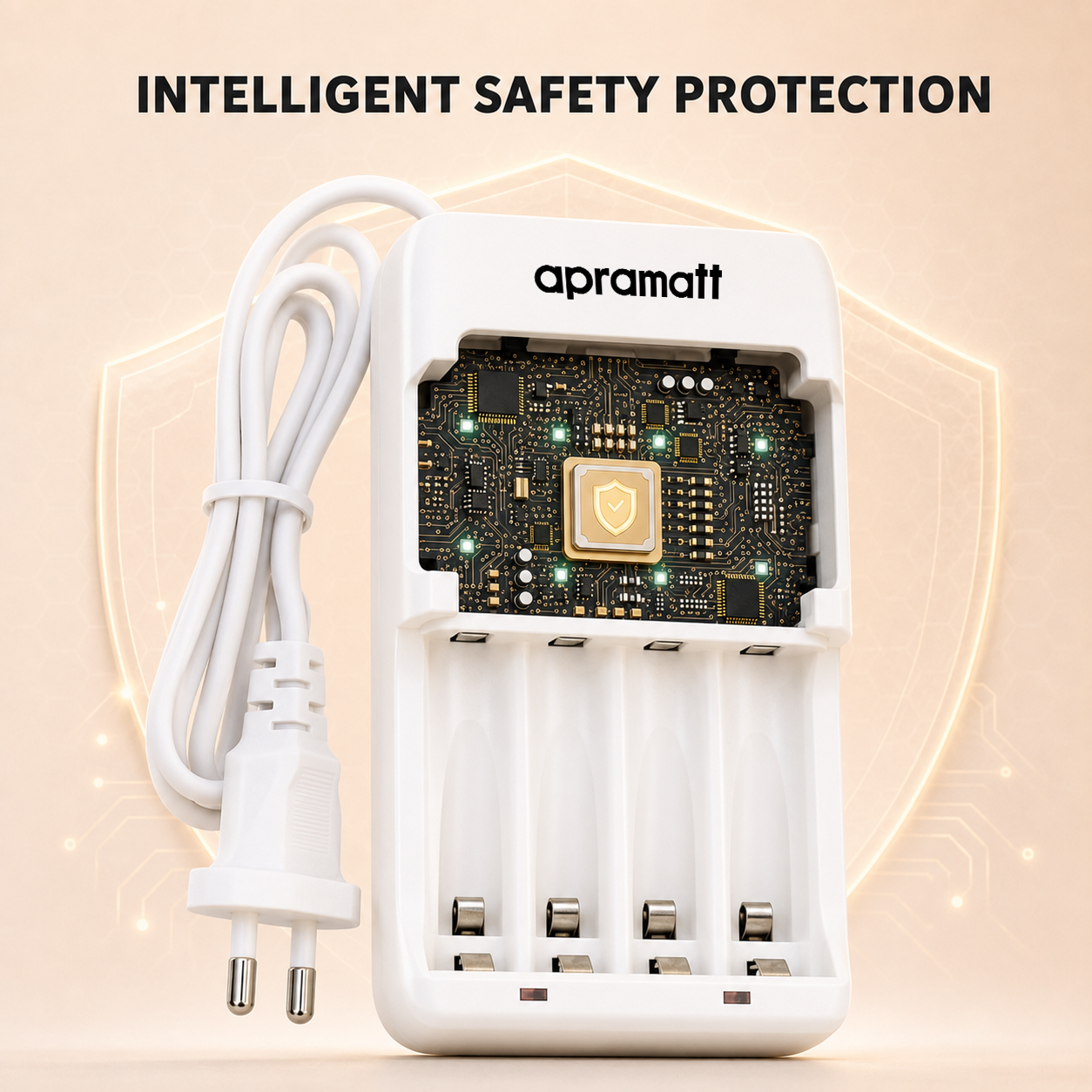 Apramatt BC 805 Rapid AA/AAA NiMH Rechargeable Battery Charger with LED Indicator