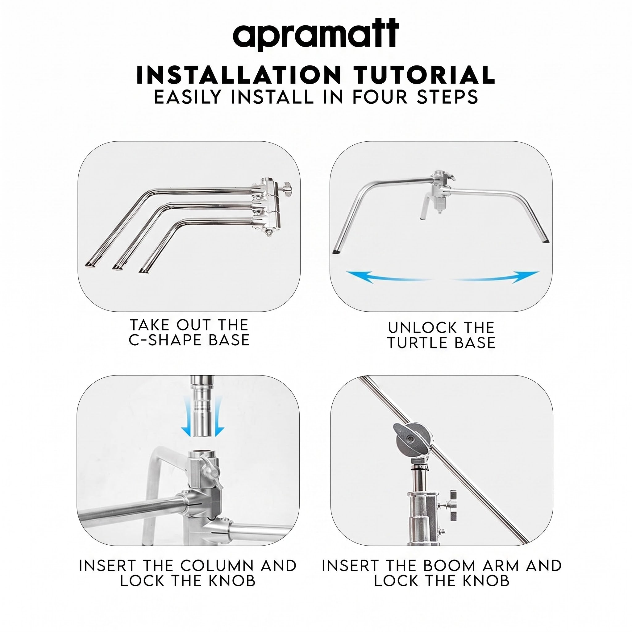 Heavy Duty Light Stand C-Stand (Imported)