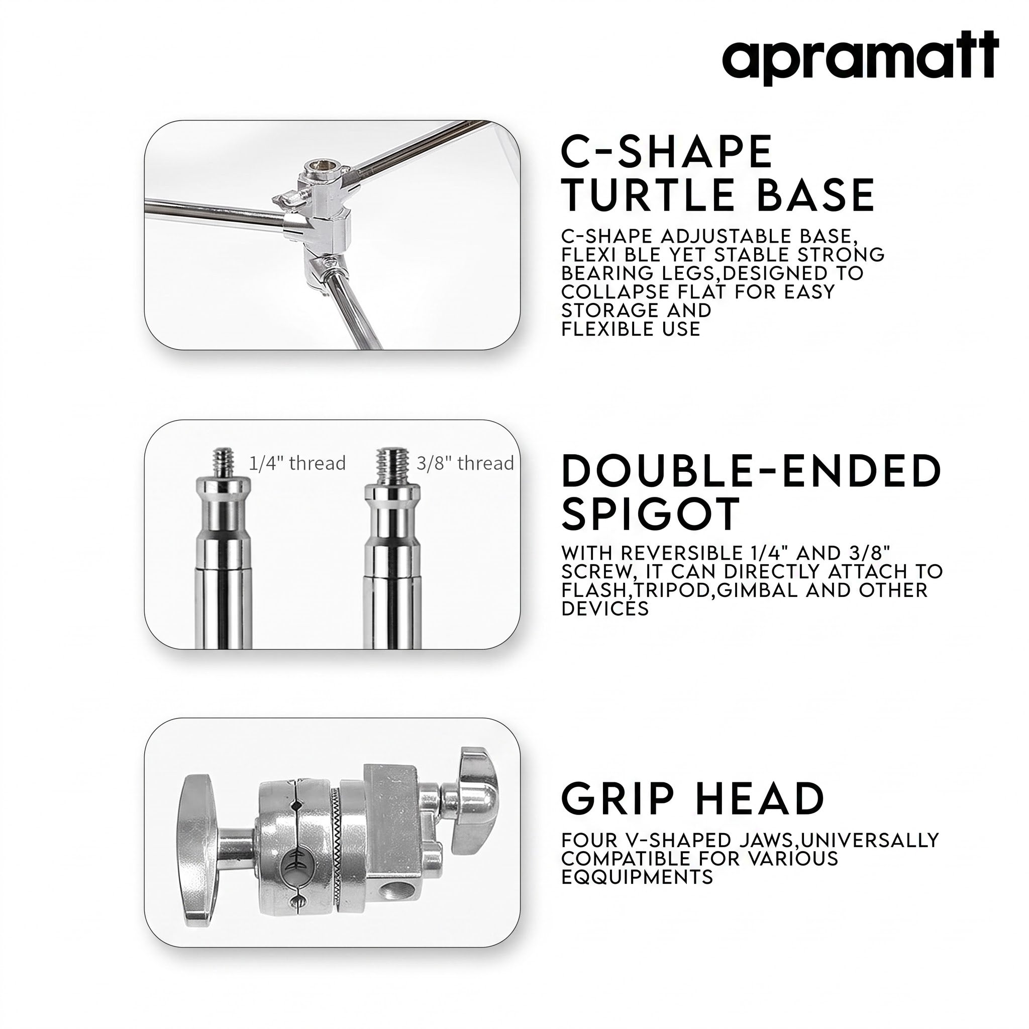 Heavy Duty Light Stand C-Stand (Imported)