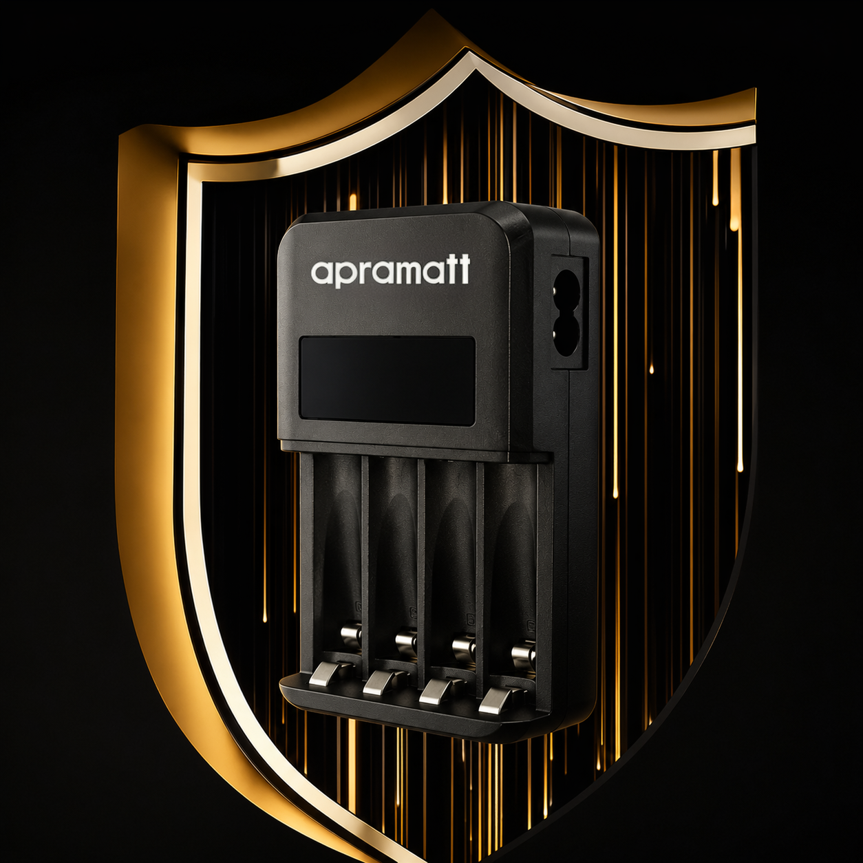 Apramatt Super Fast AA/AAA NiMH Rechargeable Battery Charger with Auto Cut-Off