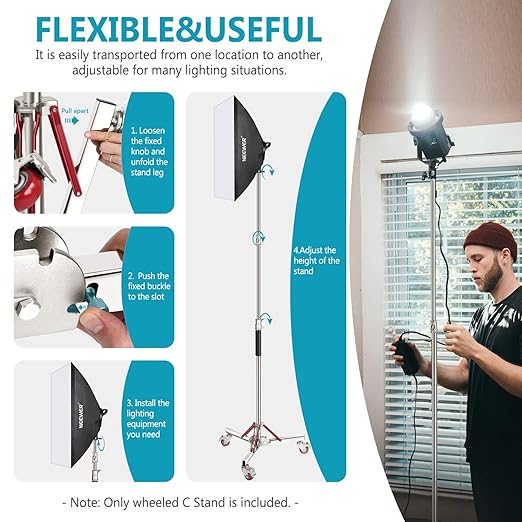 Steel Stand with Trolley